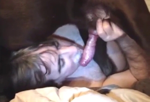 Blowjob with an older man who loves dog dicks